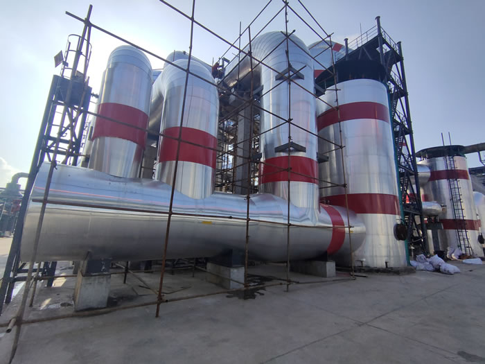 保溫施工:恒瑞實業有限公司在龍蟒佰利聯鈦業砂酸項目保溫施工