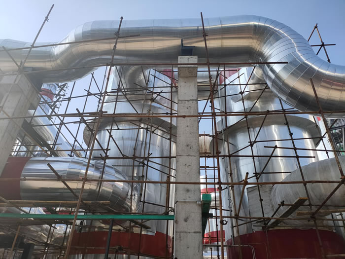 保溫施工:恒瑞實業有限公司在龍蟒佰利聯鈦業砂酸項目保溫施工