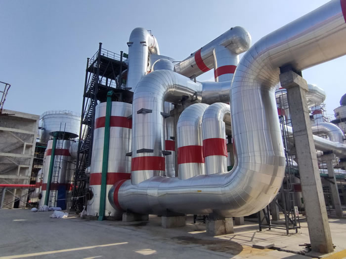 保溫施工:恒瑞實業有限公司在龍蟒佰利聯鈦業砂酸項目保溫施工