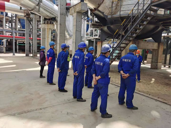 沁陽市恒瑞實業有限公司在嘉施利防腐施工